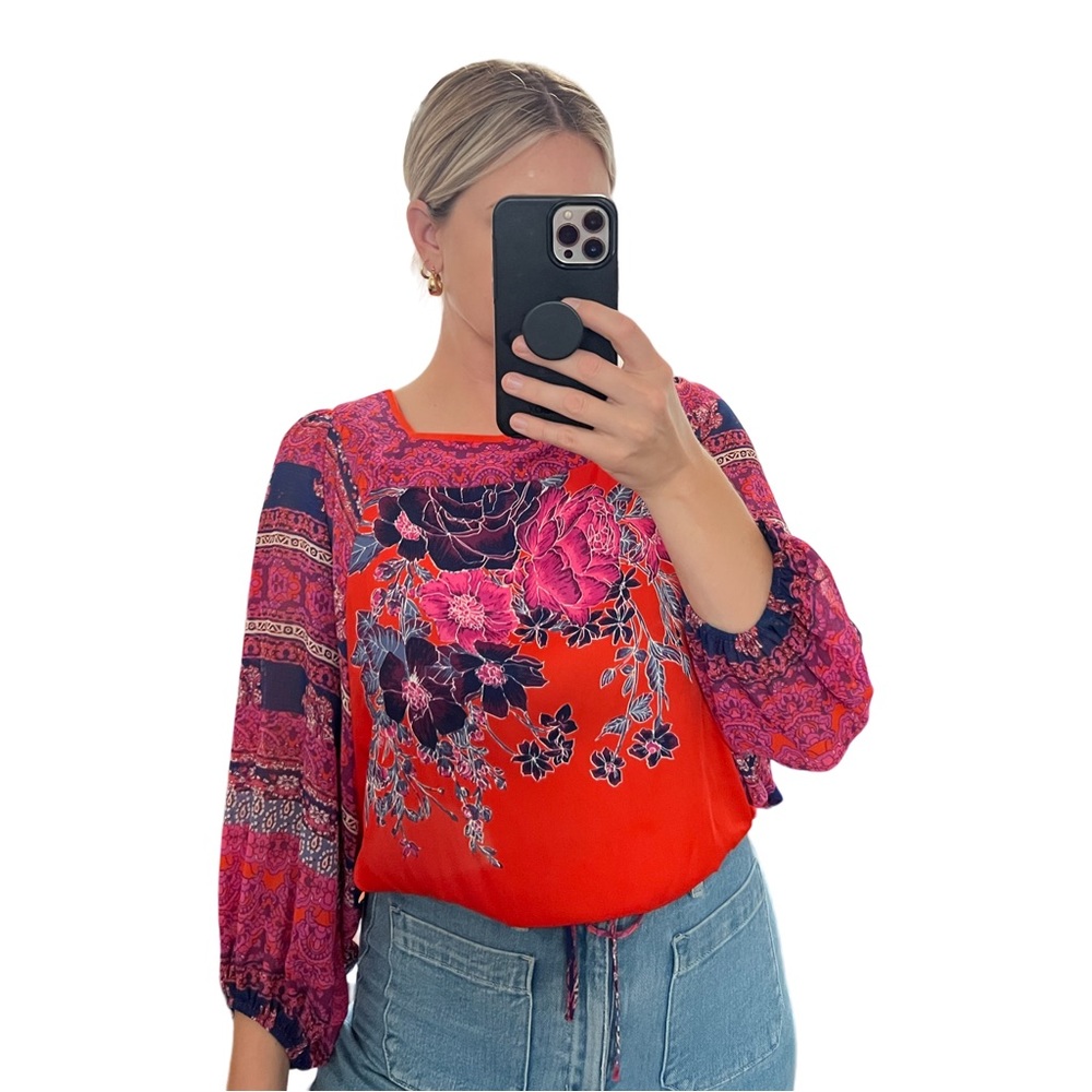 FREE PEOPLE Balloon Sleeve Blouse